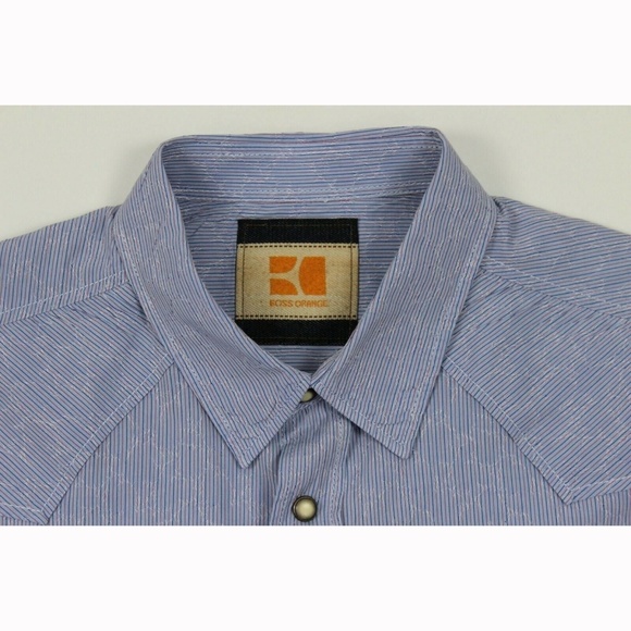 Hugo Boss Edaone Western Cowboy Shirt XL - Picture 3 of 7